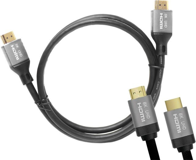 LTC Gold HDMI Videokabel 8K in Schwarz, Länge: 1 m - Bild 1