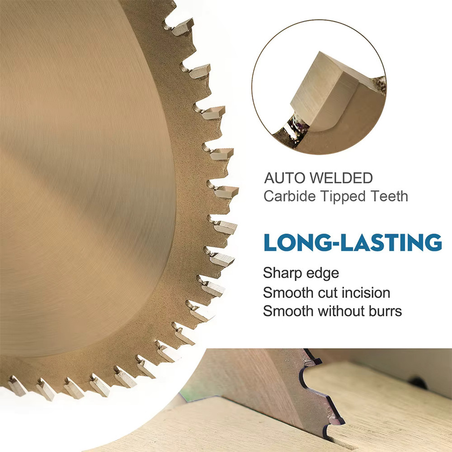 XCAN Kreissägeblatt TCT Hartmetall mit TiCN Beschichtung für Holzbearbeitung, Durchmesser: 85 mm, Bohrung: 10 mm oder 15 mm, erhältlich mit 24, 30 oder 36 Zähnen - Bild 2