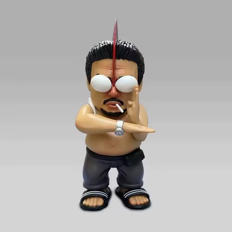 Bandai Stephen Chow Coward Retter aus Peking mit Liebe, Boxfigur-Dekoration, antik, schwarz, bunt - Bild 2