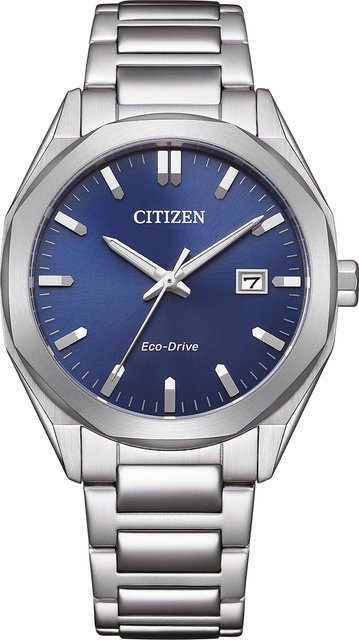Citizen Armbanduhr, Solar, Edelstahl, Blau, 38 mm, Herren - Bild 1