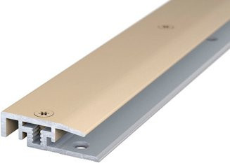 CARL PRINZ Abschlussprofil LPS Design aus Aluminium in Gold, B: 23 mm, H: 7 mm, versenkt gelocht - Bild 1