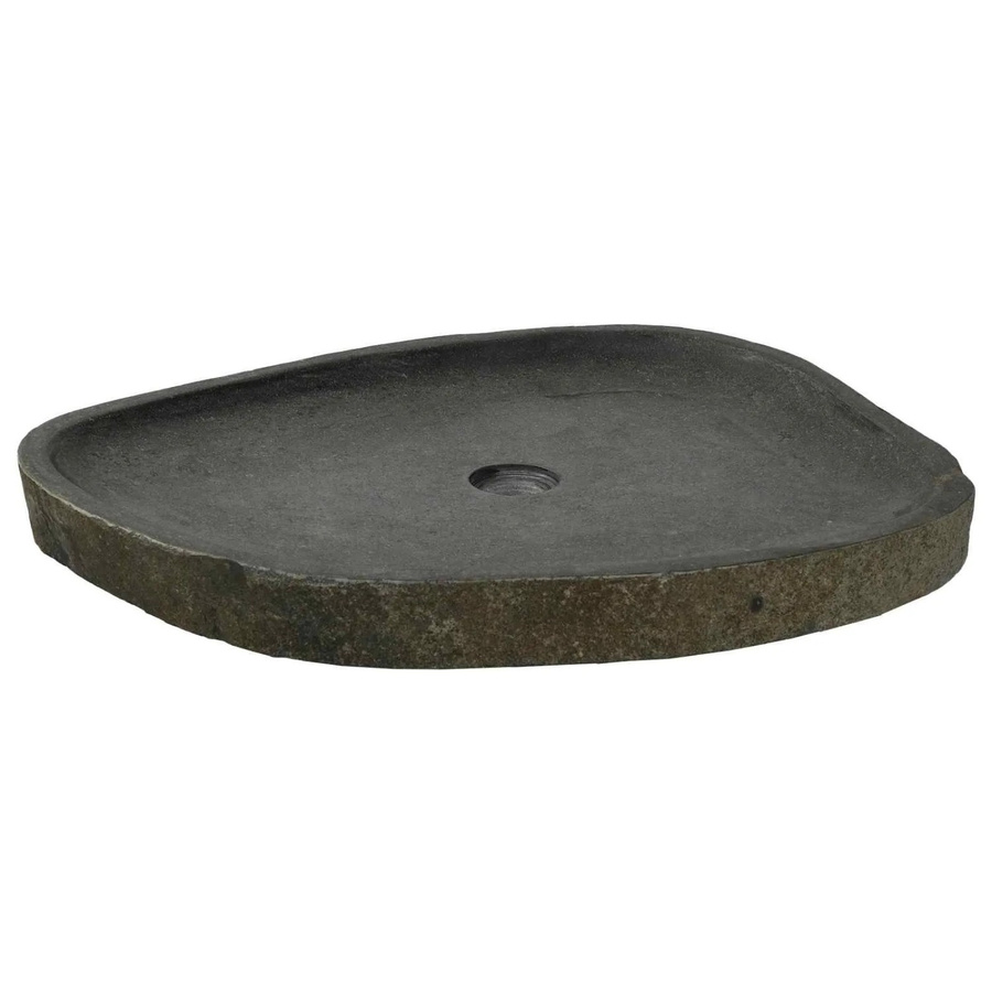 vidaXL Waschbecken in Grau Flussstein, B/T/H: 45 x 35 x 15 cm - Bild 2