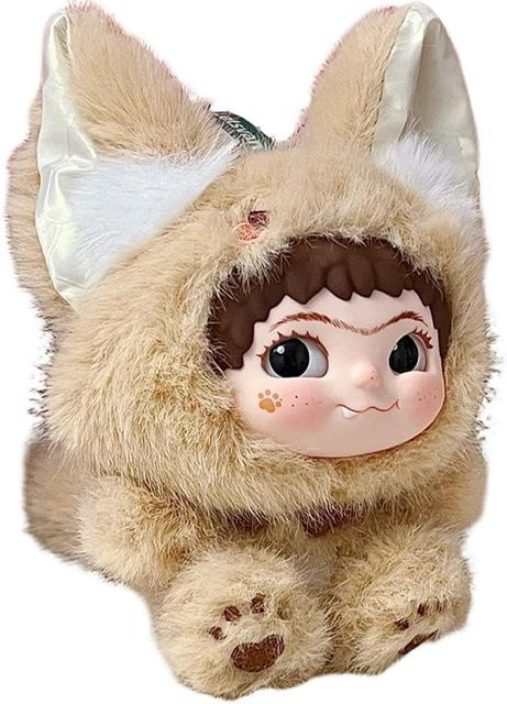 Wakuku Trick Or Treat Serie Fuchs und Hase, Plüsch Vinyl Blind Box Schlüsselanhänger, ab 14 Jahren - Bild 1