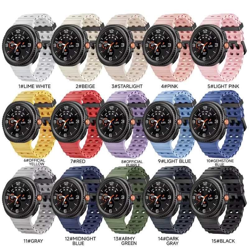 CAOWTAN Uhrenarmband Silikon, Samsung Galaxy Watch 8, Unisex - Bild 4