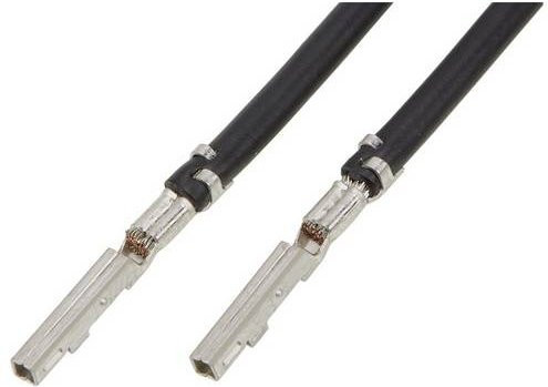 Molex Crimpkontakt mit Litze 215345-1125 Bulk in Schwarz und Silber - Bild 1