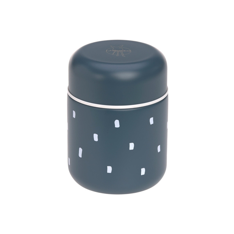Lässig Thermobehälter Happy Prints dunkelblau 350ml aus Edelstahl und BPA-frei - Bild 1
