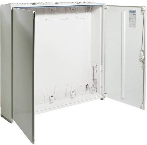 Hager Zählerschrank ZB24S Aufputz aus Stahl in Weiß B: 105,0 cm, H: 95,0 cm, T: 20,5 cm - Bild 1