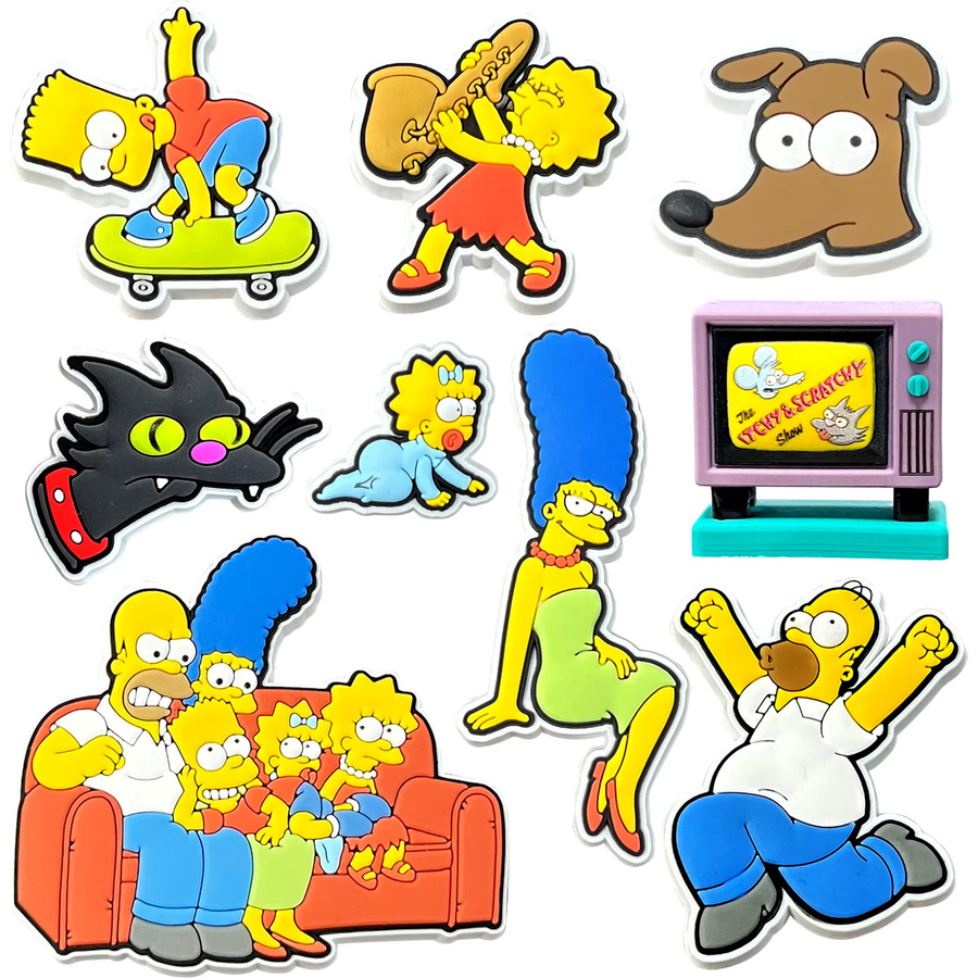 Hot Toys Die Simpsons, Schuh-Charms, 9-teiliges Set, Kunststoff, Bunt - Bild 2