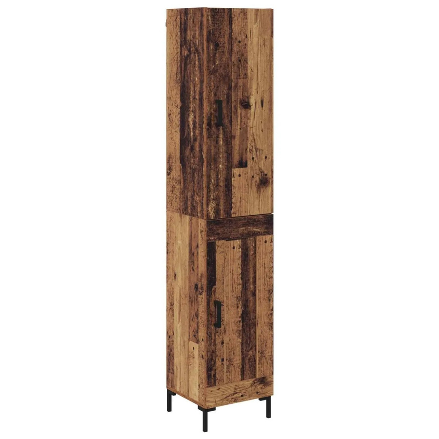 vidaXL Highboard Altholz Modern Braun B: 69,5 cm, T: 34 cm, H: 180 cm - Bild 2