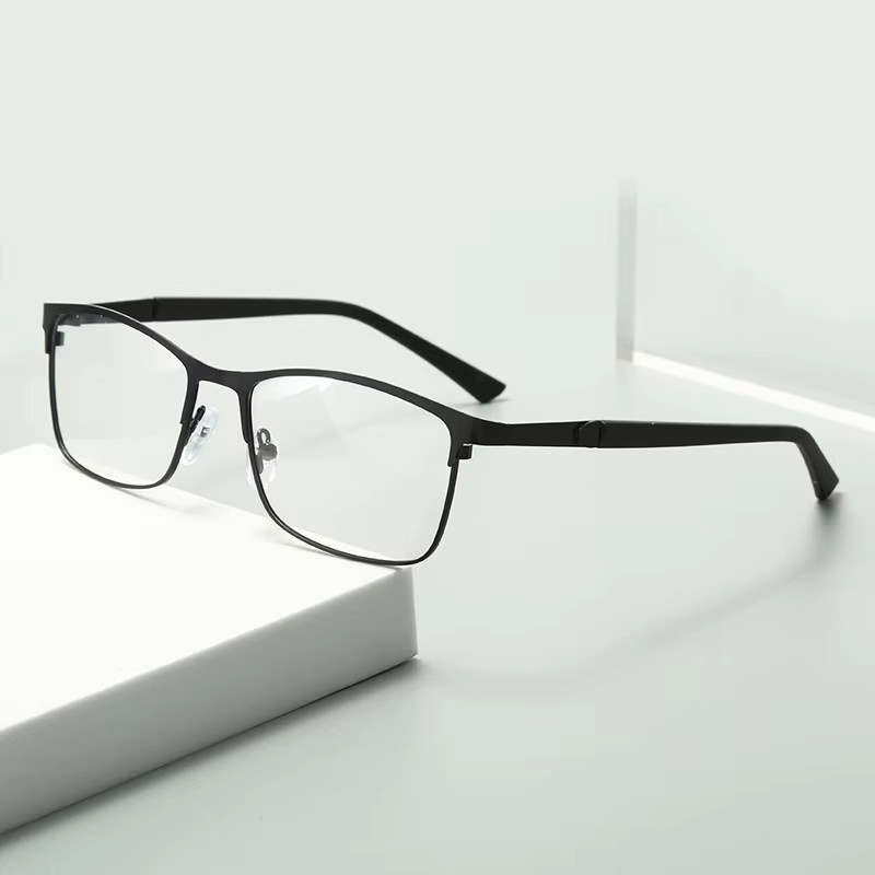 Rexxar Lesebrille, Halbrand, Metall, rectangular, Unisex, schwarz - Bild 2