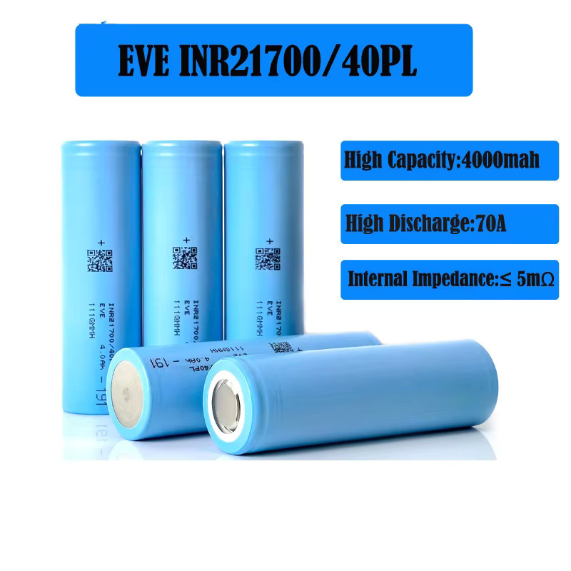 EVE 21700 40PL Li-Ionen-Batteriezelle, 4000mAh, 3,6V, Blau - Bild 2