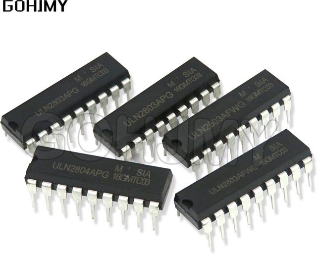 10er Set ULN2803APG Darlington Transistor Array in Schwarz - Bild 1
