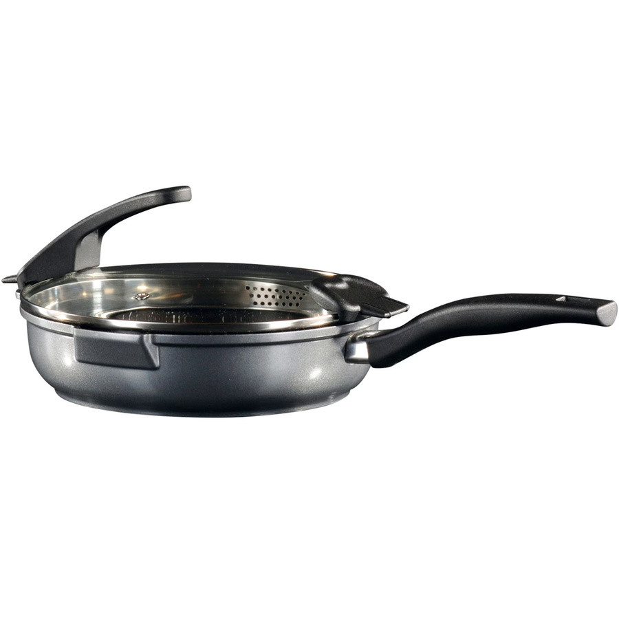 STONELINE Schmorpfanne Future aus Aluminium mit Antihaftbeschichtung, Grau, Durchmesser: 20 cm - Bild 2