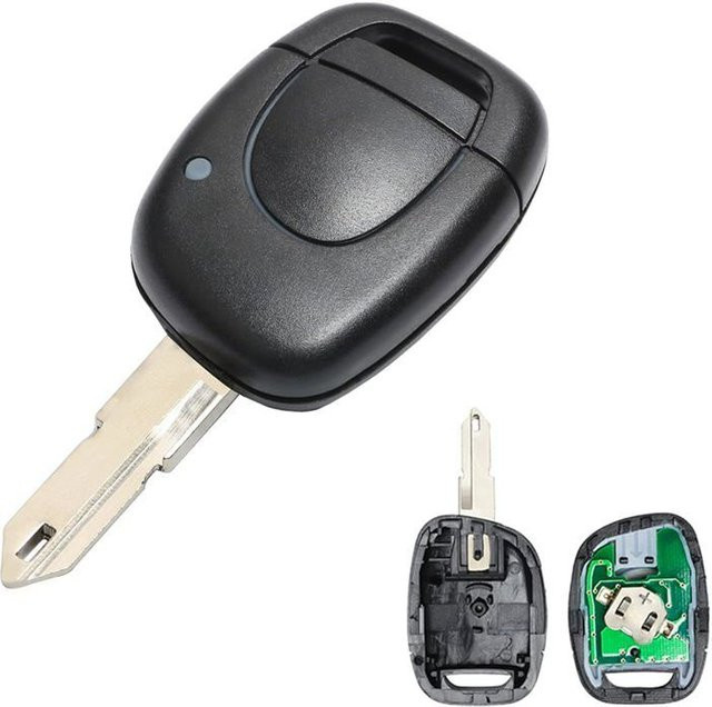 STEL ORA Autoschlüssel Fernbedienung Hülle mit 1 Taste für Clio 2 in Schwarz - Bild 1