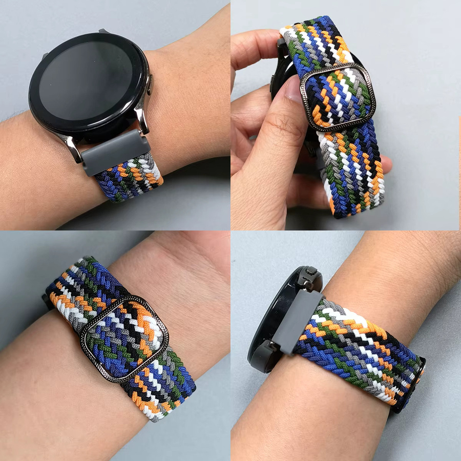 Uhrenarmband Nylon, geflochten, 22 mm, Unisex - Bild 3