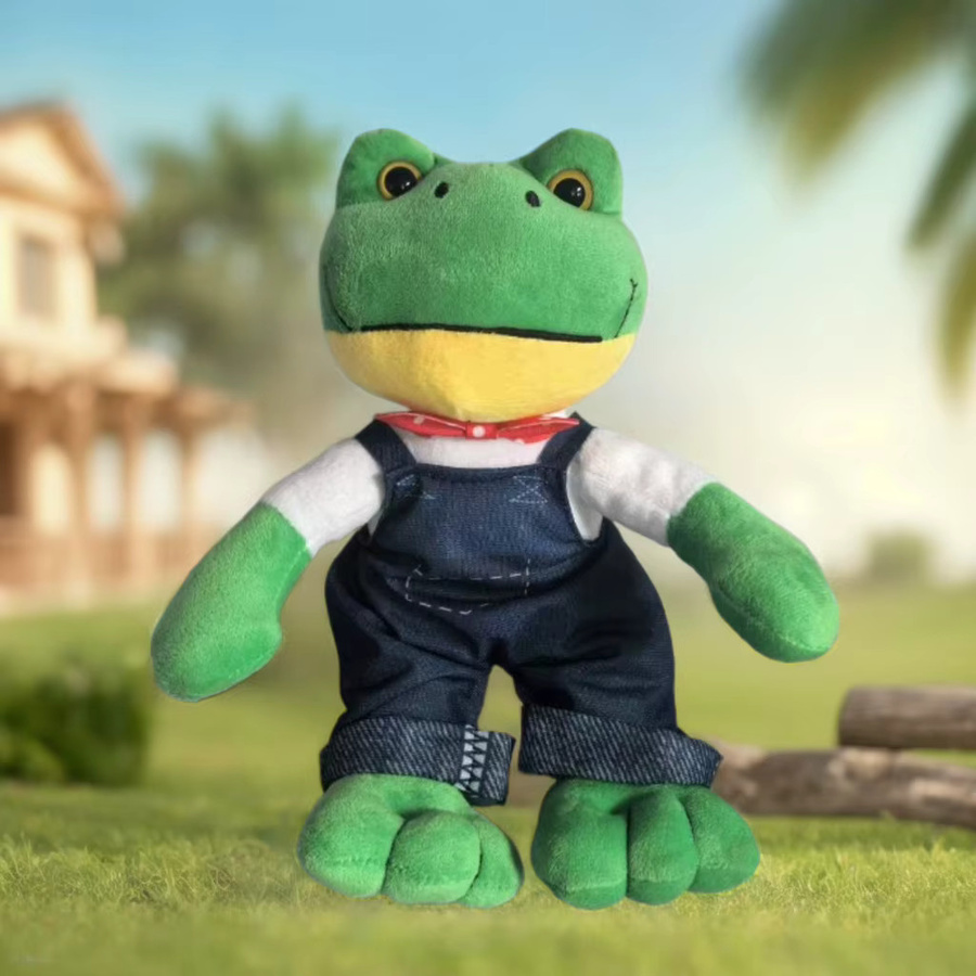 Andralyn Magischer Ausdrucks-Plüschfrosch, Plüschpuppe, 25cm, Grün - Bild 1