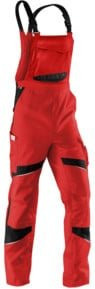 Kübler Latzhose ACTIVIQ PSA 2 in Mittelrot/Schwarz mit Reflexstreifen und Cordura-Material - Bild 1