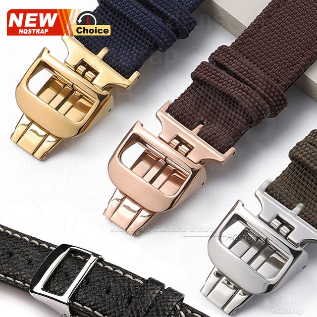 HQstrap Uhrenarmbandverschluss Faltschließe, Edelstahl, 18 mm, Silber, Unisex - Bild 1