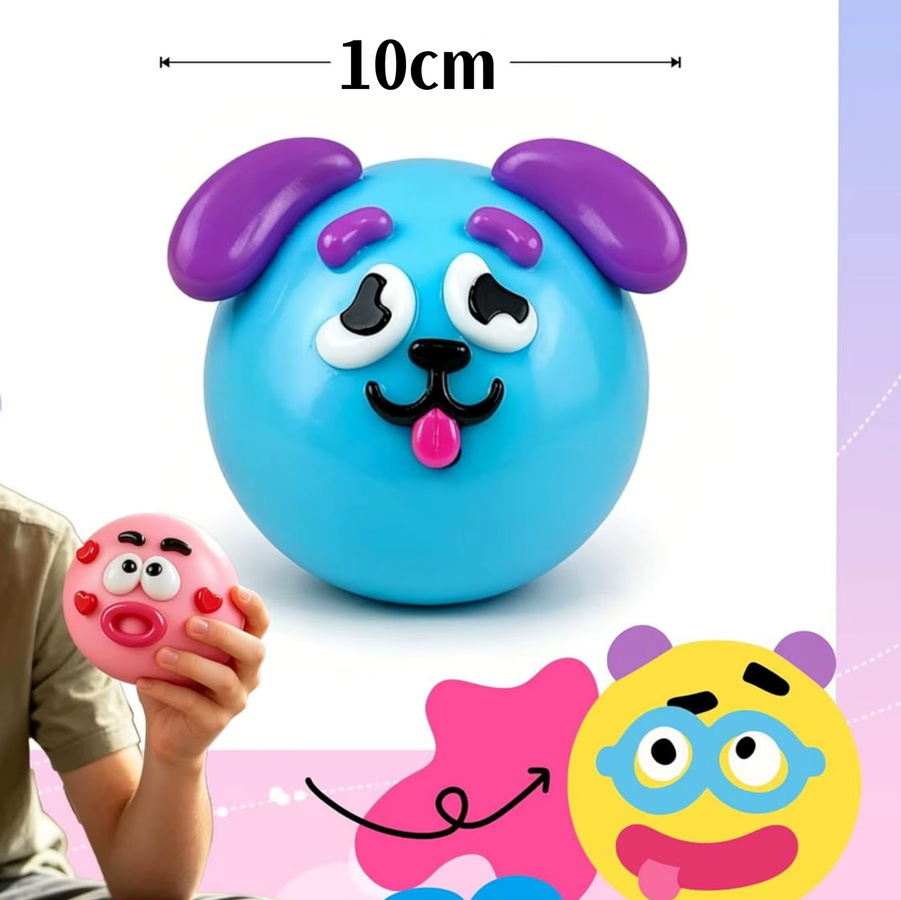 Meade Hundegesicht-Squishy-Spielzeug, weich, formbar, langsam aufsteigend - Bild 4