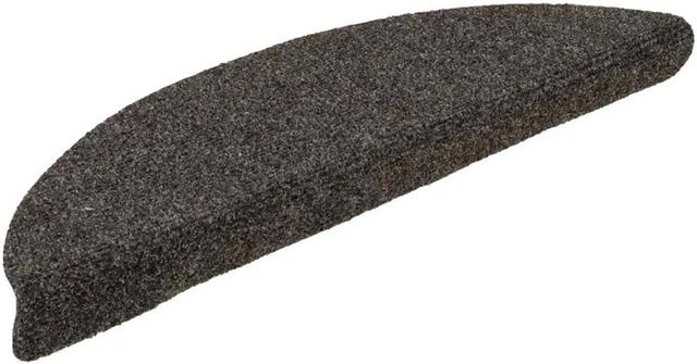 vidaXL Stufenmatten selbstklebend, 15 Stück, Anthrazit, Halbrund, B/T/H: 56 x 17 x 3 cm - Bild 1