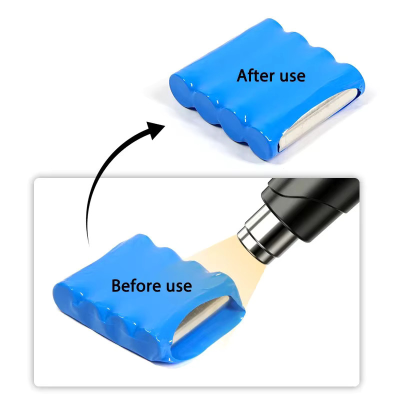 DIY Akkupack PVC Schrumpfschlauch für 18650 Lipo Akkus, Blau, 10m Packung, Breite: 85 mm - Bild 3