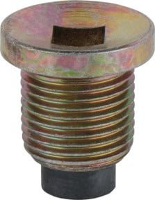 KS Tools Ölablassschraube Innenvierkant 8mm, M18x1,5x22mm, silber, 25er-Pack - Bild 1