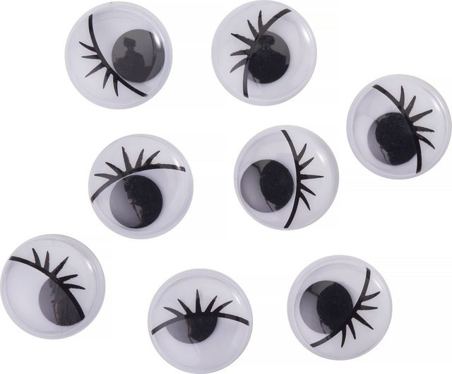 VBS Wackelaugen mit Wimpern 8-teiliges Set - Bild 1