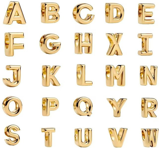 YIRAN Anhänger Charm, Kupfer, Alphabet A-Z, Damen - Bild 1