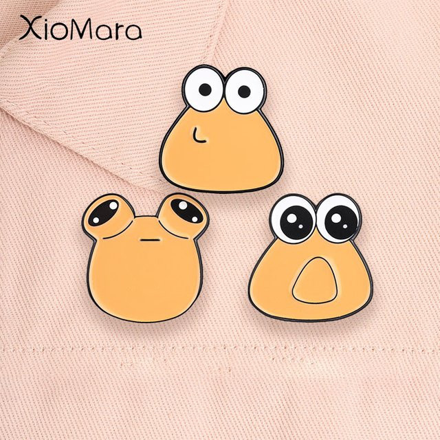Frosch-Emaille-Pins, orangefarben, Bunt, Unisex - Bild 1