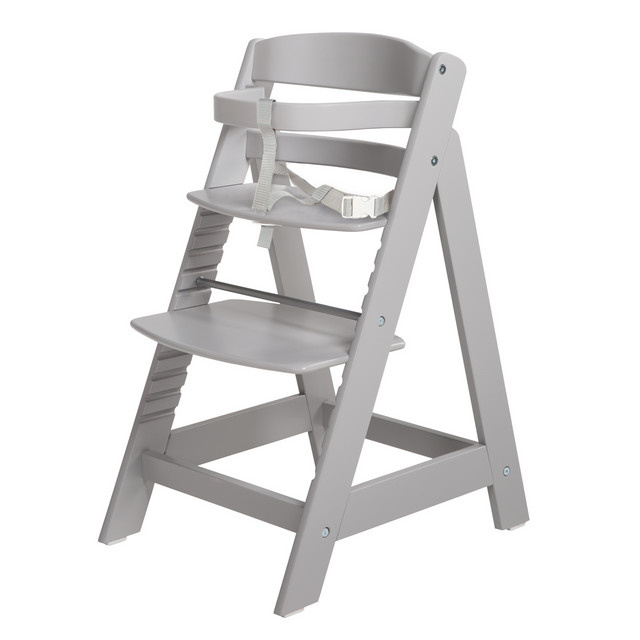 Roba Treppenhochstuhl Sit Up III aus Holz in Grau, B/H/T: 44,5 x 80 x 54 cm - Bild 1