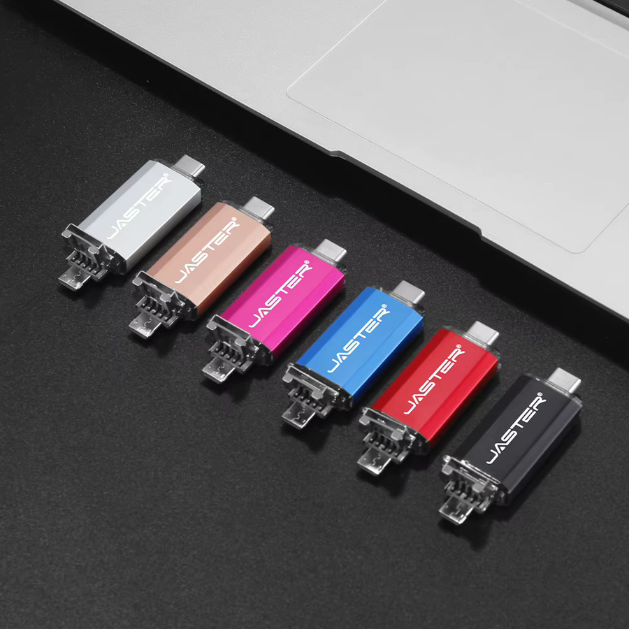 JASTER USB 3.0 Type-C OTG Flash-Laufwerk 128GB in Rot - Bild 4