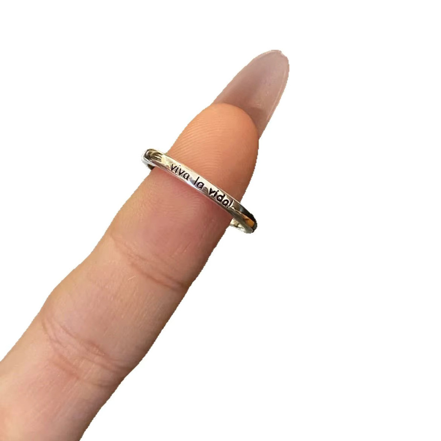 GaaBou Jewellery Ringe mit Buchstaben, 925 Silber, Damen, Vintage - Bild 3