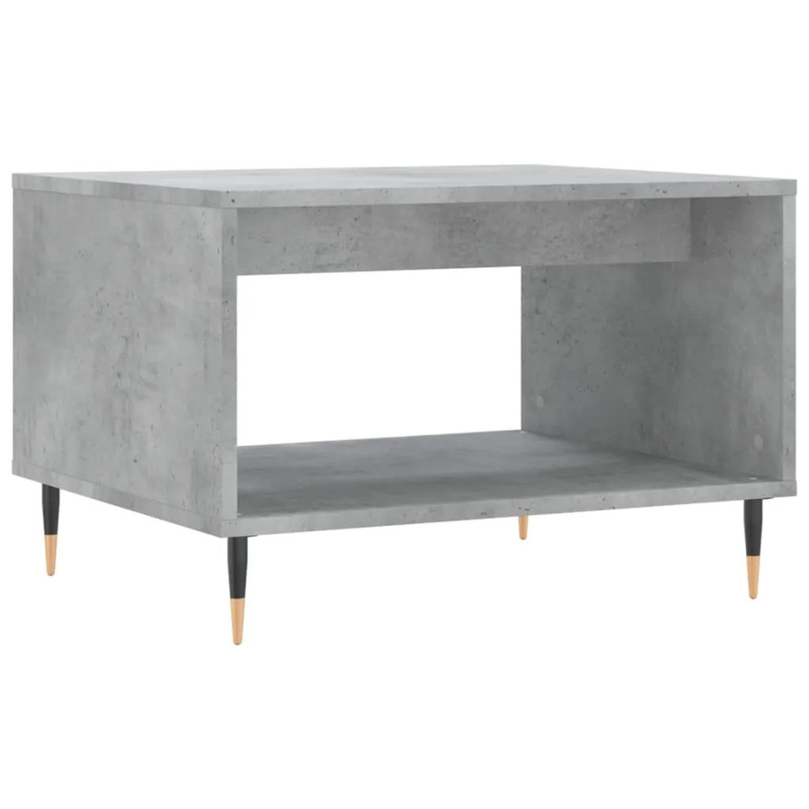 vidaXL Couchtisch in Betongrau und Artisan Eiche, rechteckig, B/T/H: 60 x 50 x 40 cm - Bild 2