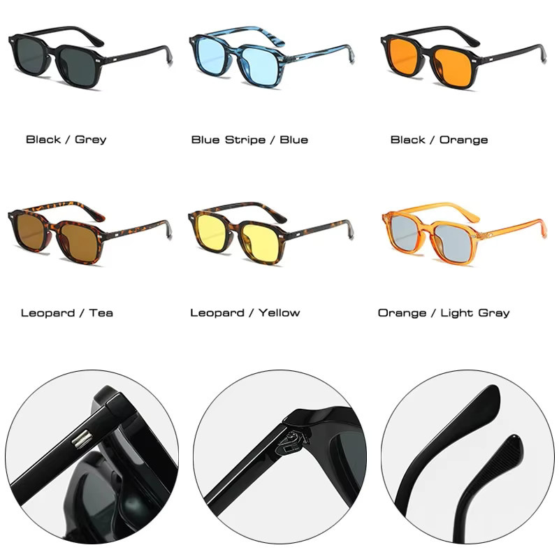 JNPCXI Sonnenbrille, Quadrat, Vollrand, Kunststoff, Orange, Unisex - Bild 3