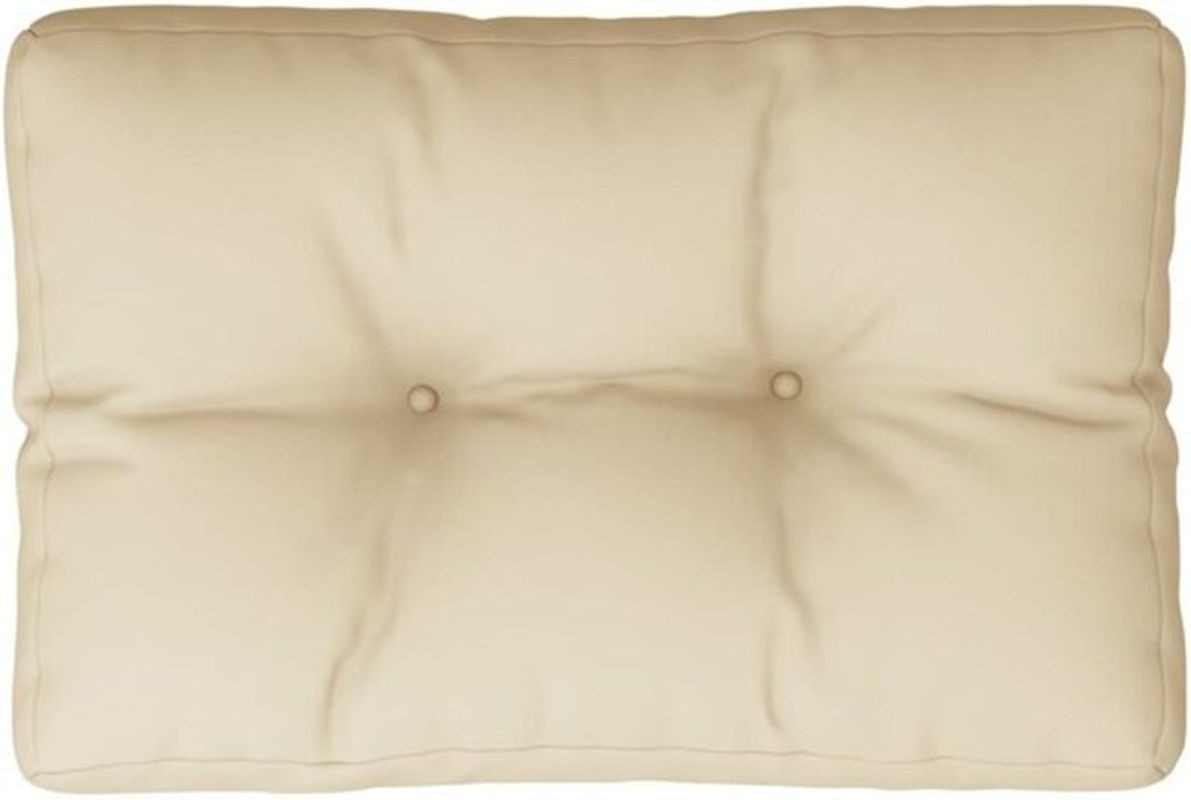 Vidaxl Palettenkissen aus Stoff in Beige, Rechteckig, B/T/H: 60 x 40 x 12 cm - Bild 1