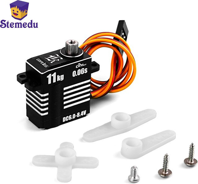 stemedu Digitaler Servomotor Micro, Vollmetall, Schwarz - Bild 1
