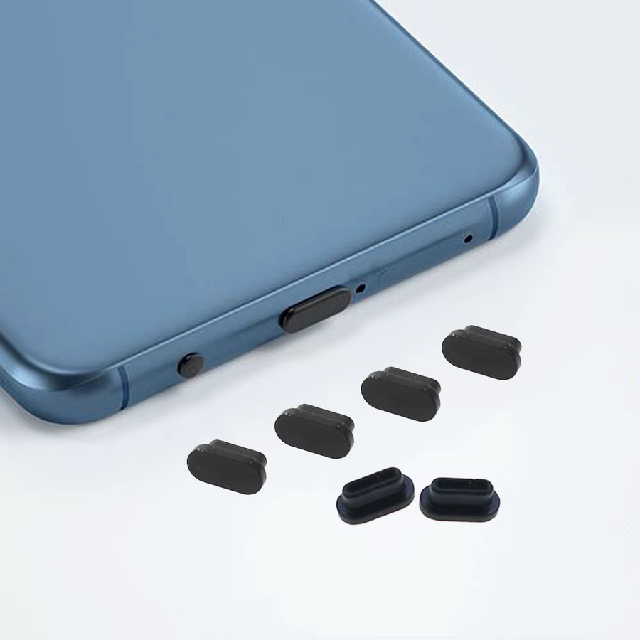 JCD 10 Stück USB-C Staubschutz Silikonhülle für Smartphone-Ladeanschlüsse in Orange - Bild 2