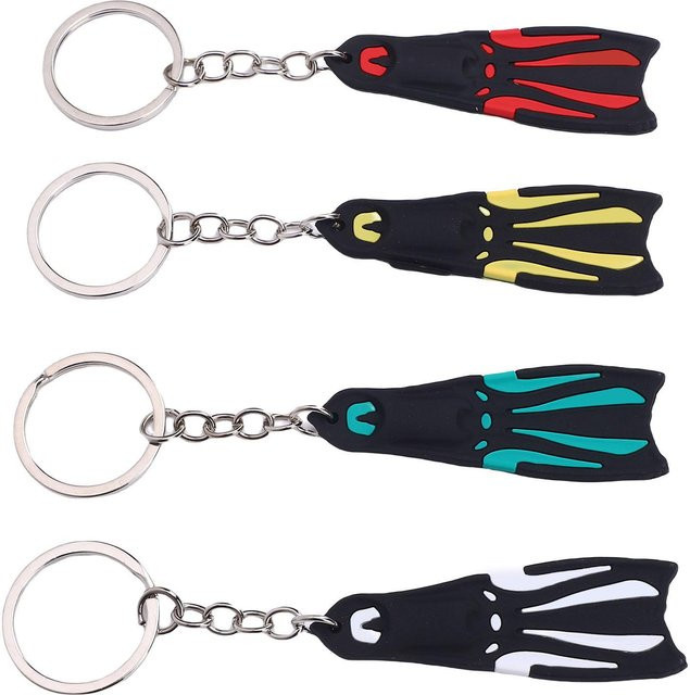 Fishine Schlüsselanhänger Tauchflossen, Silikon, Black, Unisex - Bild 1