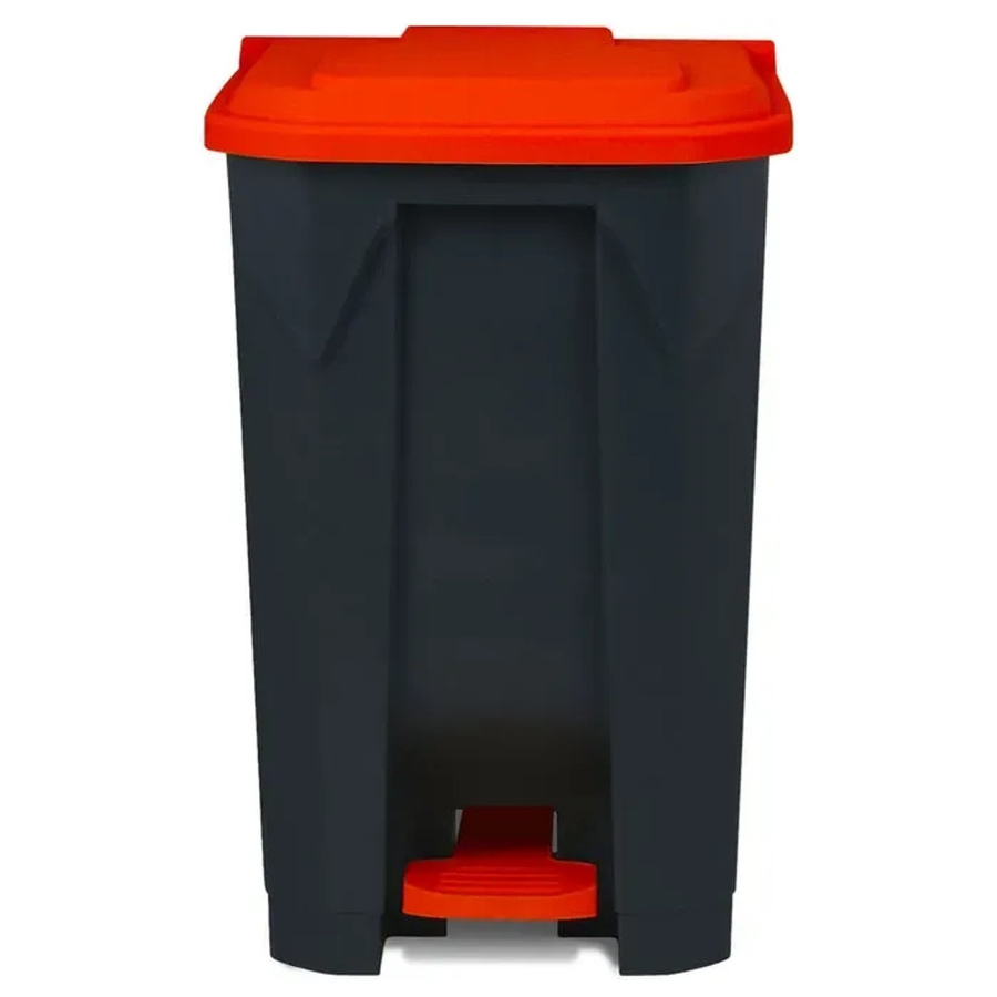 Floordirekt Mülleimer Olaf Tretmülleimer mit Pedal Rot 80 Liter - Bild 2