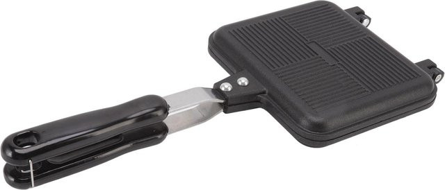 CosyHome Antihaft Bratpfanne doppelseitig aus Aluminiumlegierung in Grau mit Verbrühschutzgriffen - Bild 1
