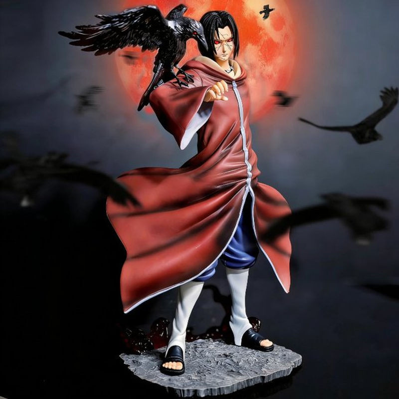 Bandai Naruto Uchiha Itachi Figur Edo Tensei Statue aus Kunststoff in Rot, Höhe: 30 cm - Bild 1