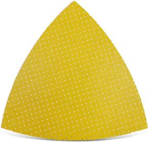 MENZER Klett-Schleifblätter für Deltaschleifer, Körnung K60, Multiloch, Durchmesser: 93 mm, 25 Stück, Gelb - Bild 1