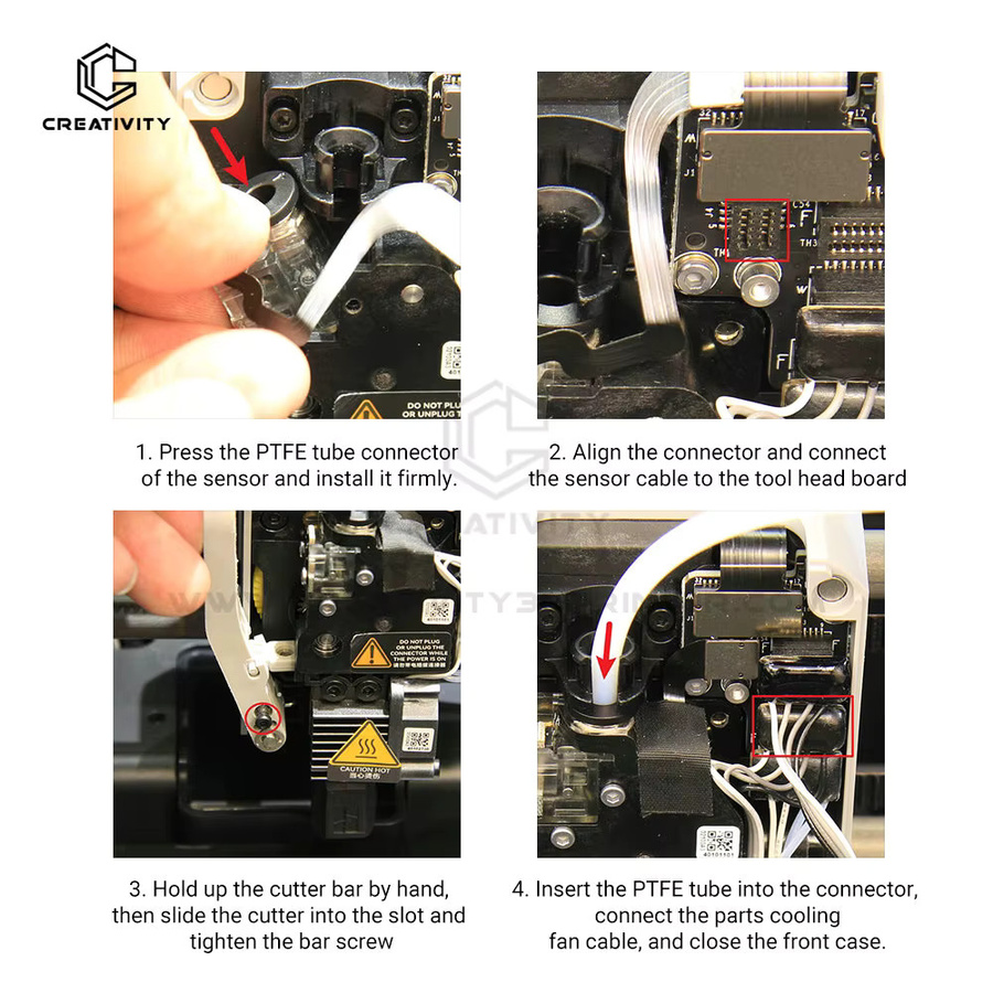 Bambu Lab Filamentsensor Ersatzteil Hall-Schalterplatine für P1S und P1P 3D-Drucker in Schwarz - Bild 4
