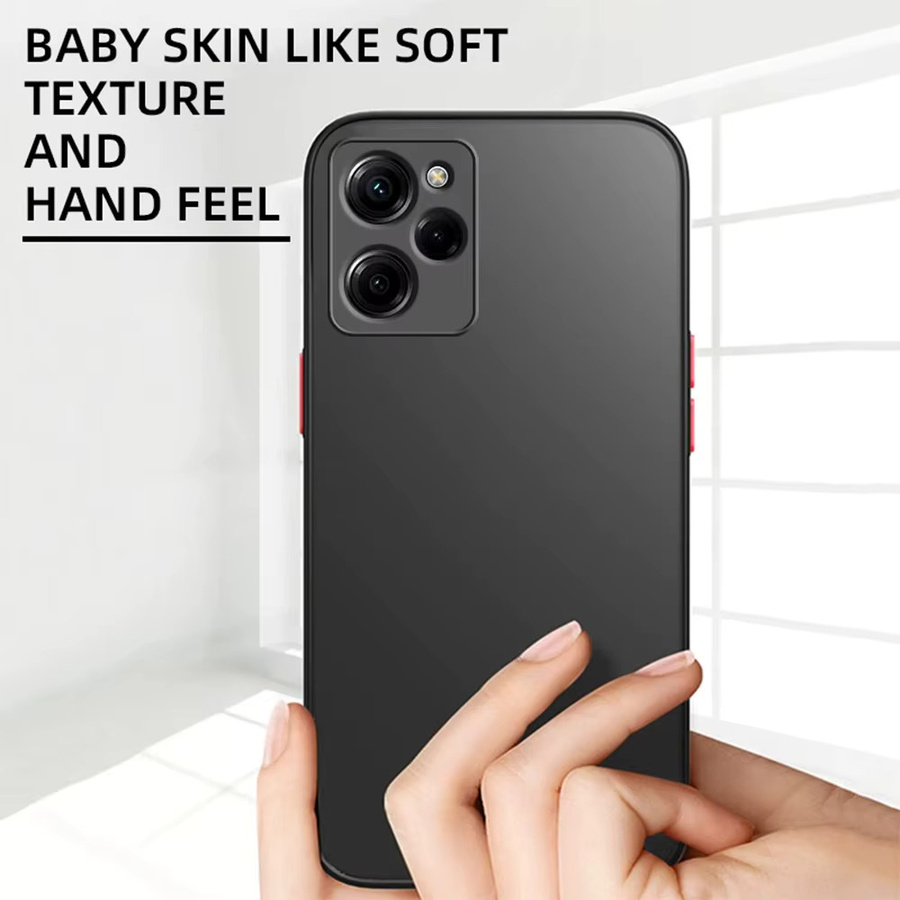 Matte Rüstungshülle für Xiaomi Redmi 12 12C 4G sowie Xiaomi Note 13 12 11 10 Pro Plus 5G, stoßfeste Schutzhülle in Rot - Bild 4