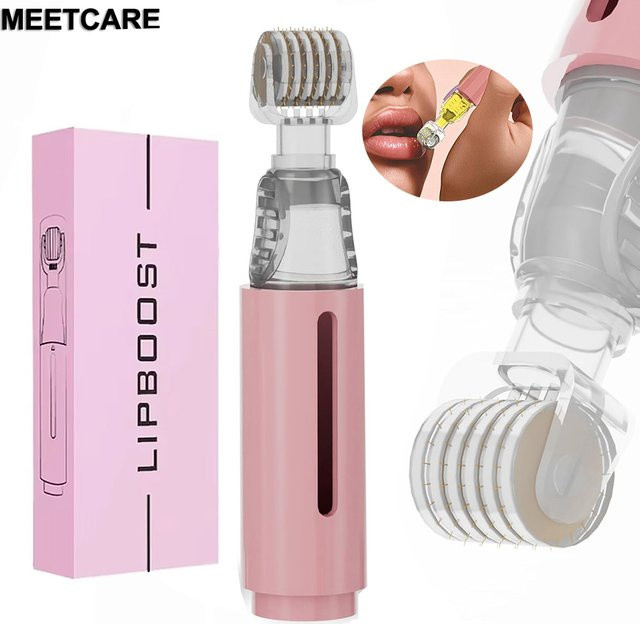 MEETCARE Dermaroller 0,2mm, Titan-Nadeln, Gesicht und Lippen, Unisex - Bild 1