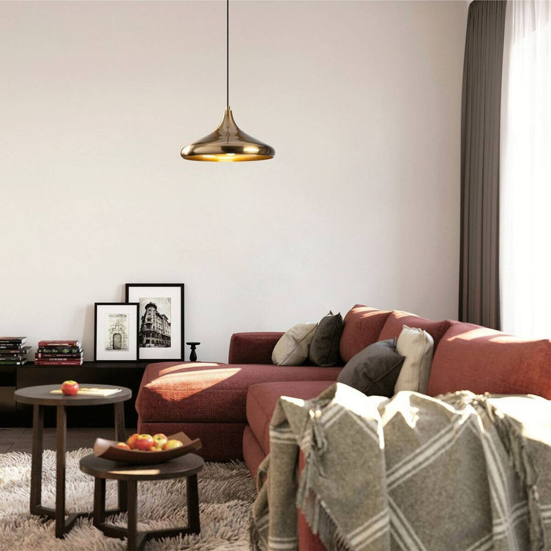 Opviq Pendelleuchte Berceste in Gold aus Metall mit E27 Fassung, B/H/T: 35 x 116 x 35 cm - Bild 3