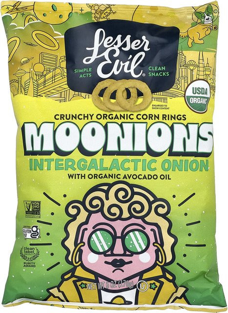 LesserEvil Moonion Itergaactic Onion Zwiebel 170 g - Bild 1