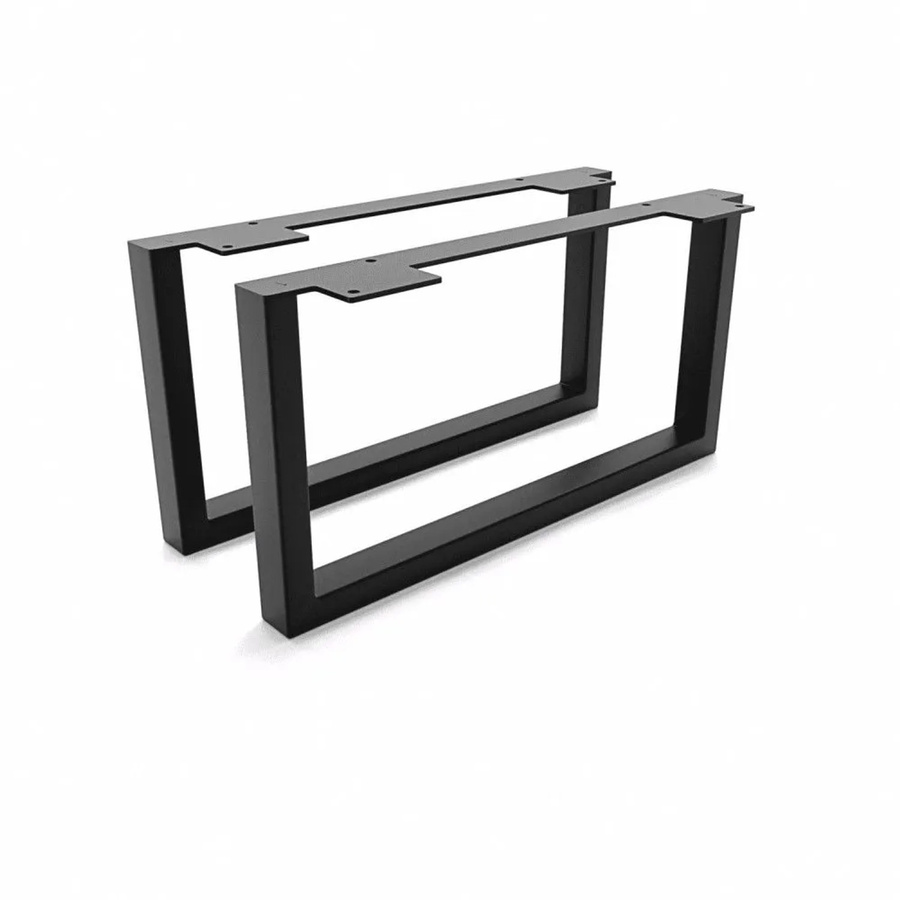 HEVVA Möbelfüße GRAZ 2er Set Schwarz Höhe: 20 cm, Tiefe: 40 cm - Bild 2