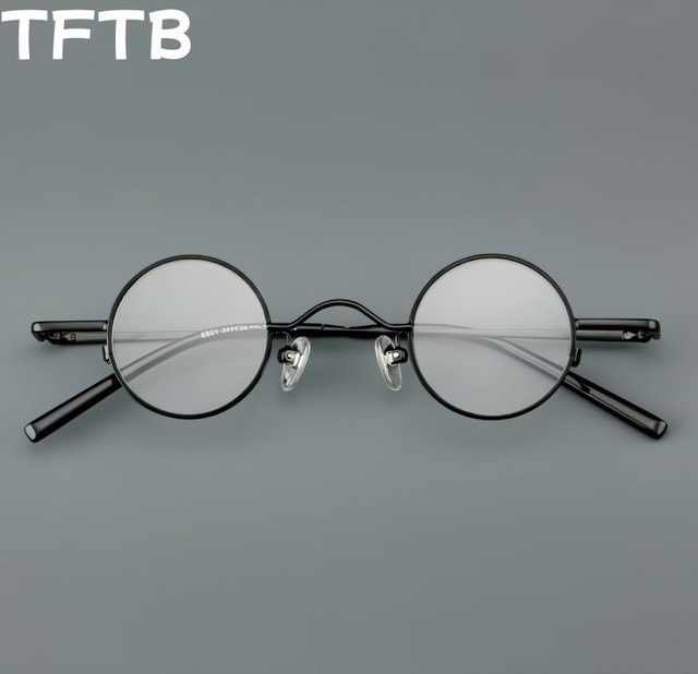 TFTB Korrektionsbrille, Rund, Titanlegierung, Vollrand, Unisex - Bild 1