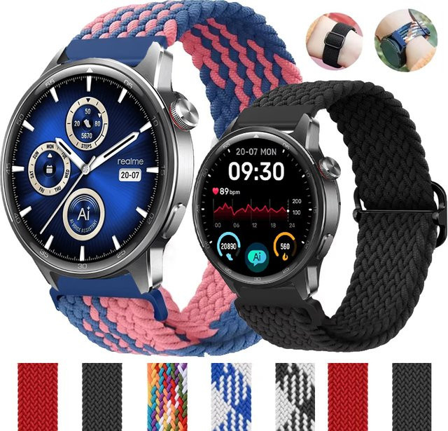 Realme Uhrenarmband Nylon, 22 mm, geflochten, Unisex - Bild 1